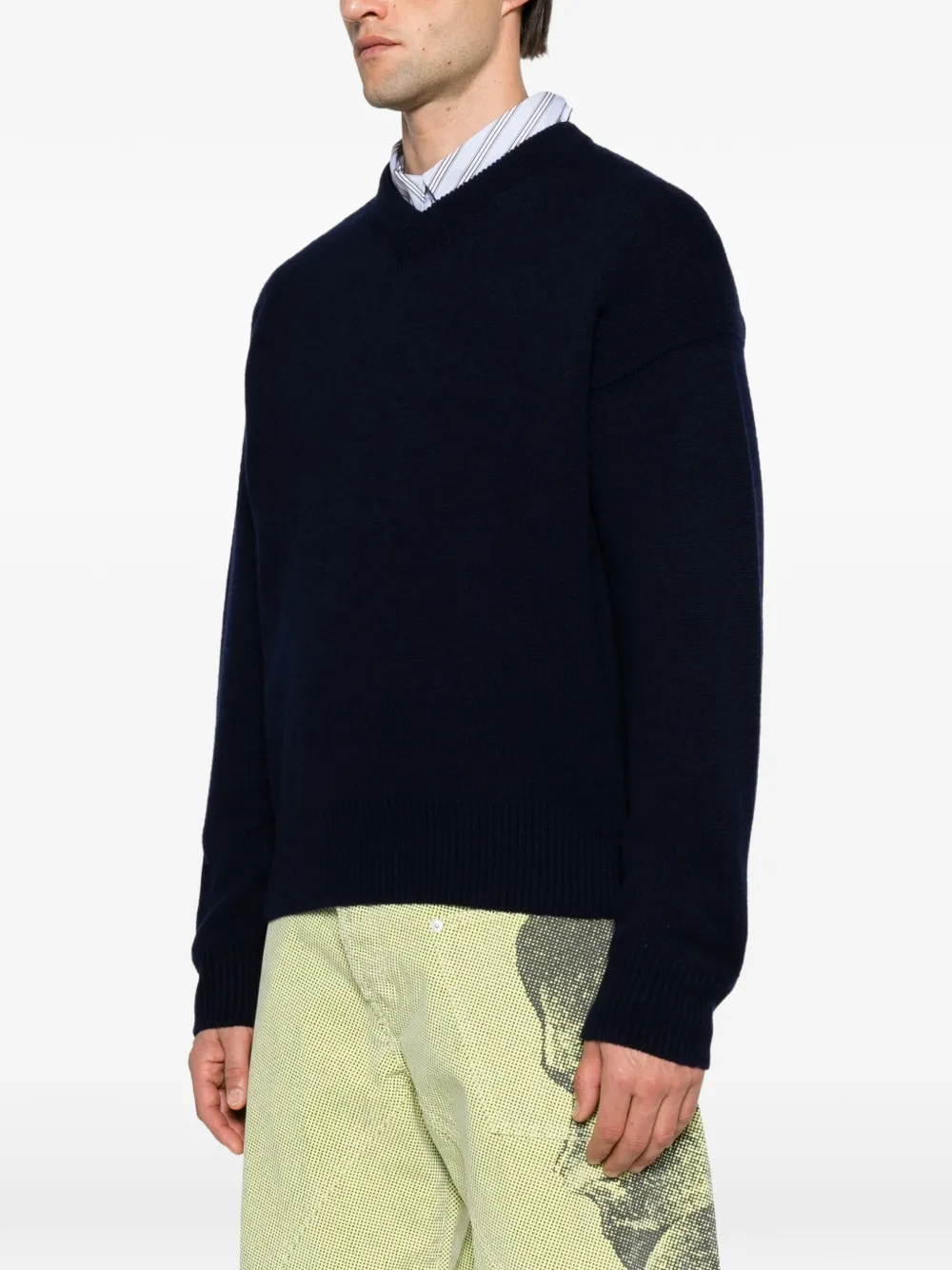 JW Anderson Trui met V-hals Blauw