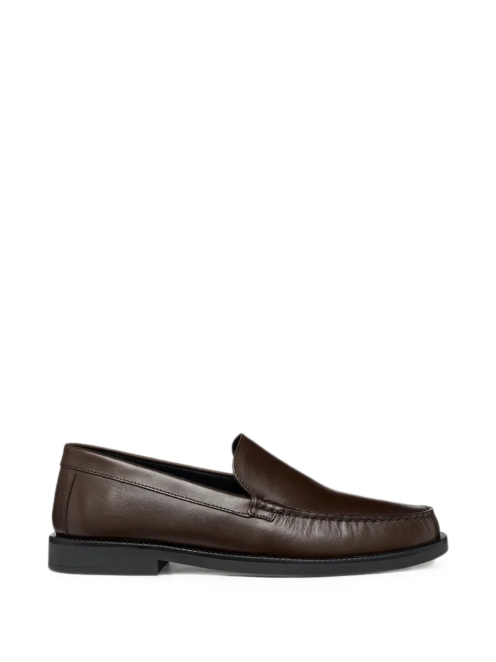 Geox leather loafers - Marrone