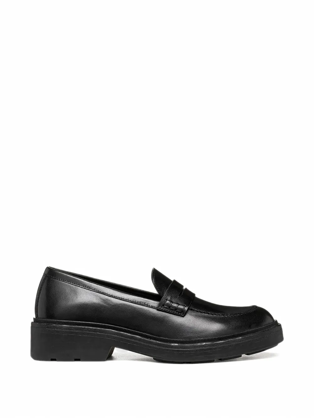 Geox leather penny loafers - Nero
