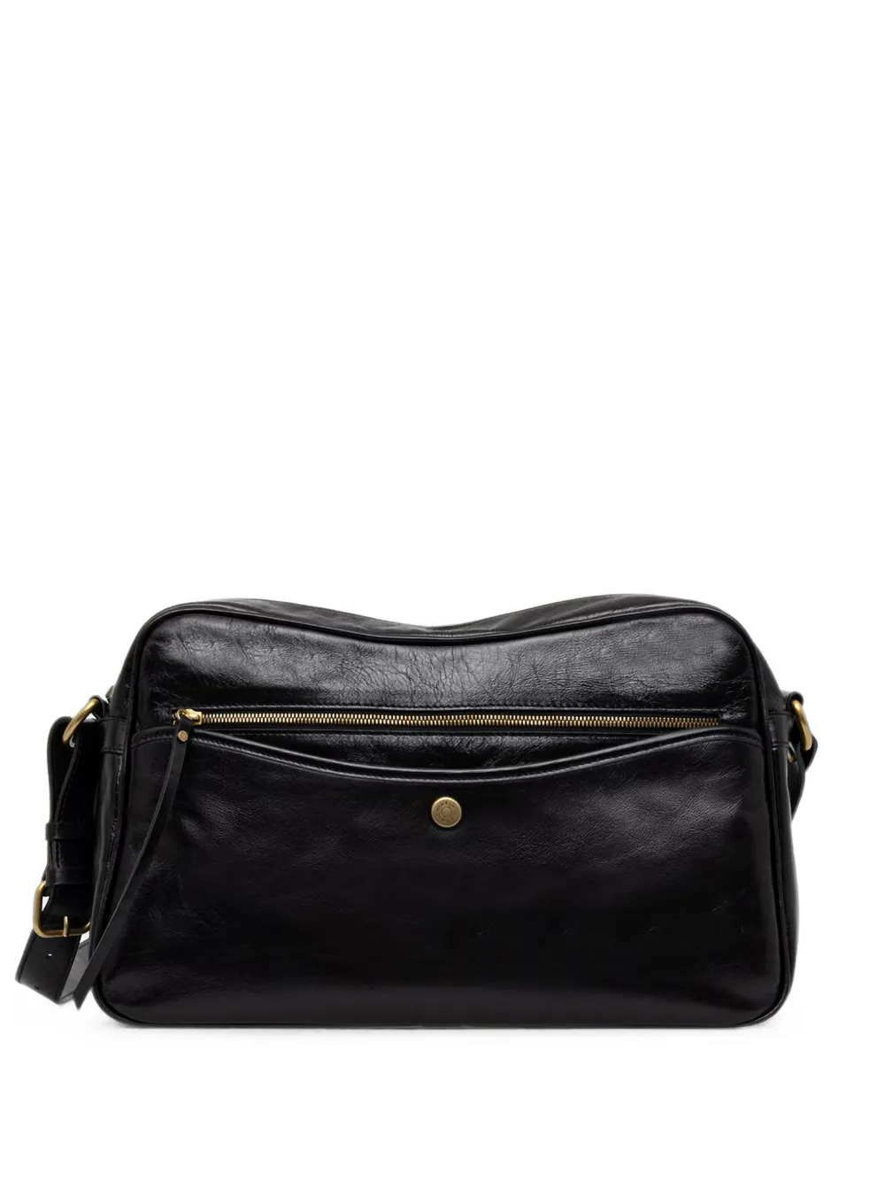 GIANNI CHIARINI Cora grained leather crossbody bag - Nero