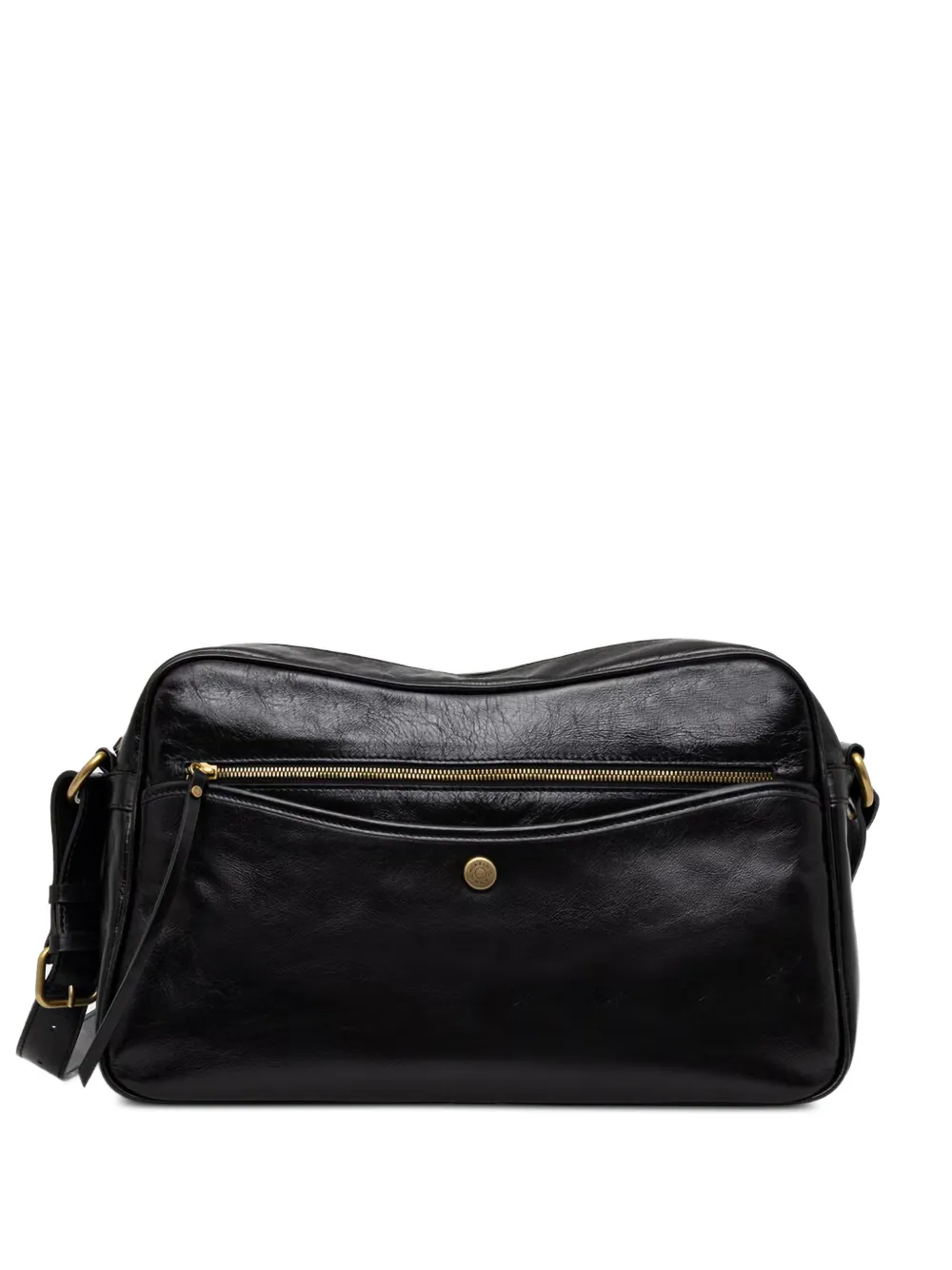 GIANNI CHIARINI Cora grained leather crossbody bag - Schwarz