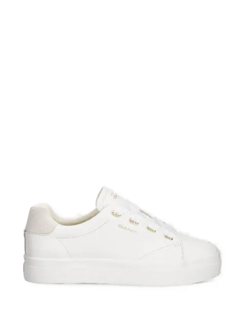 Gant logo-print leather sneakers