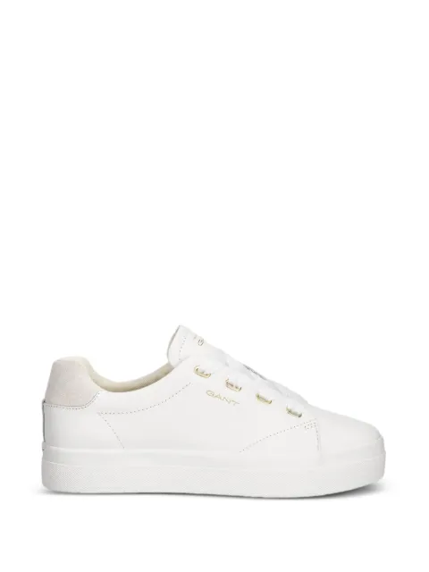 Gant tenis de piel con logo estampado