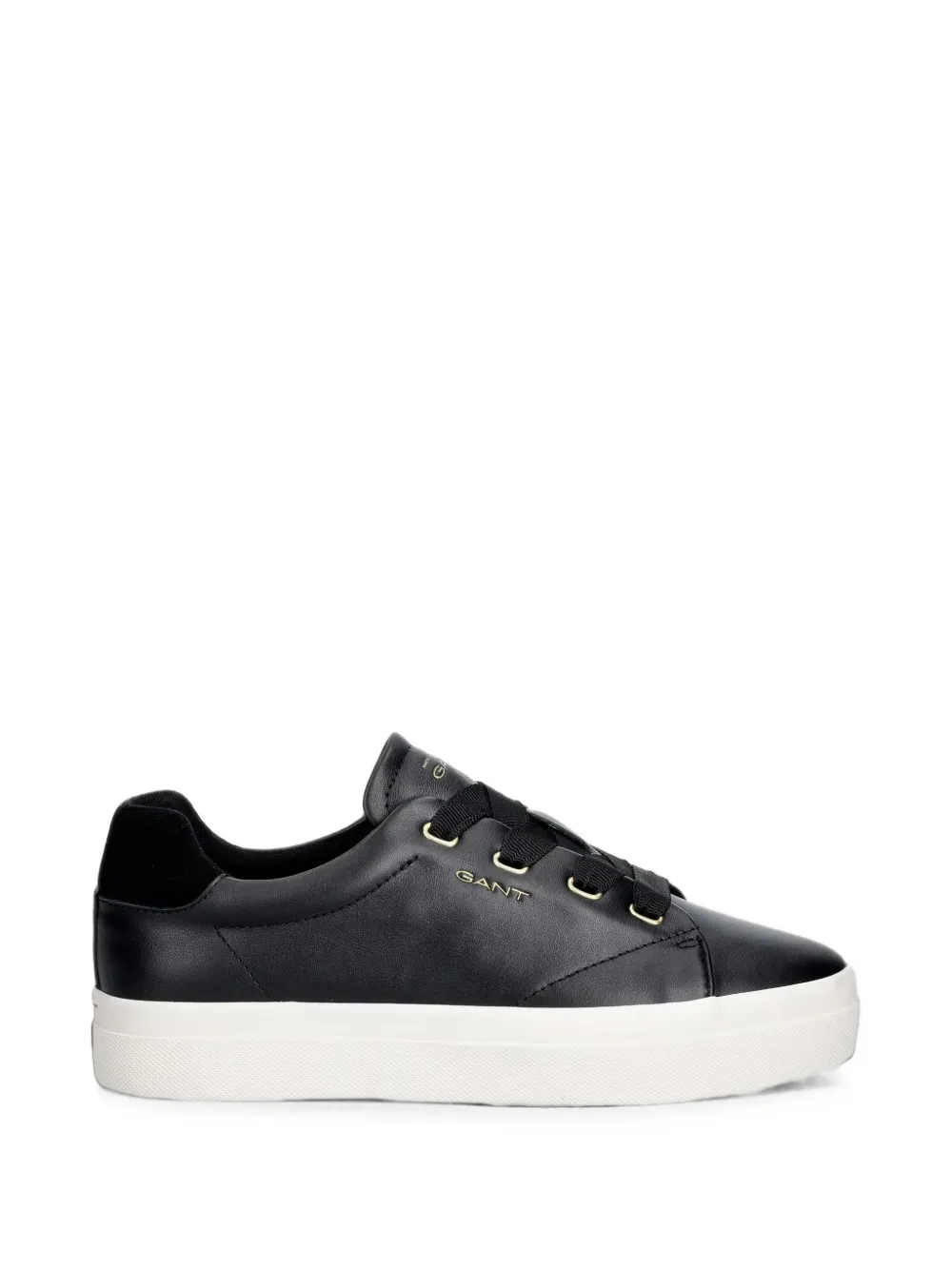 Gant logo-lettering leather sneakers