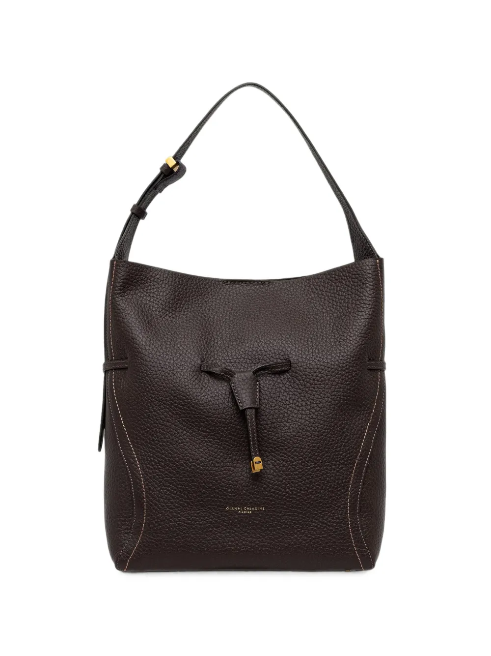 GIANNI CHIARINI Sienna grained-leather drawstring shoulder bag