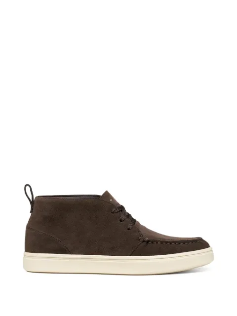 Geox suede-finish lace-up sneakers