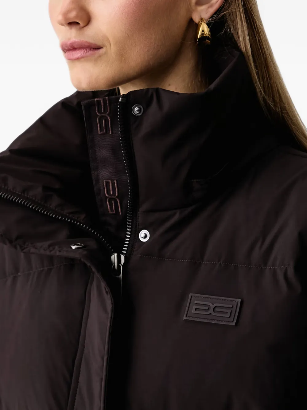 Gestuz Roa quilted hooded jacket Bruin