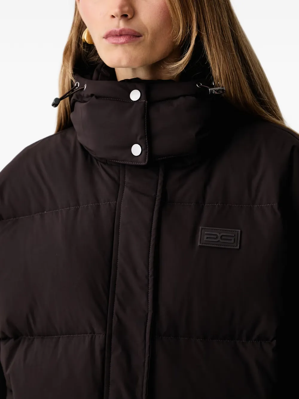 Gestuz Roa quilted hooded jacket Bruin