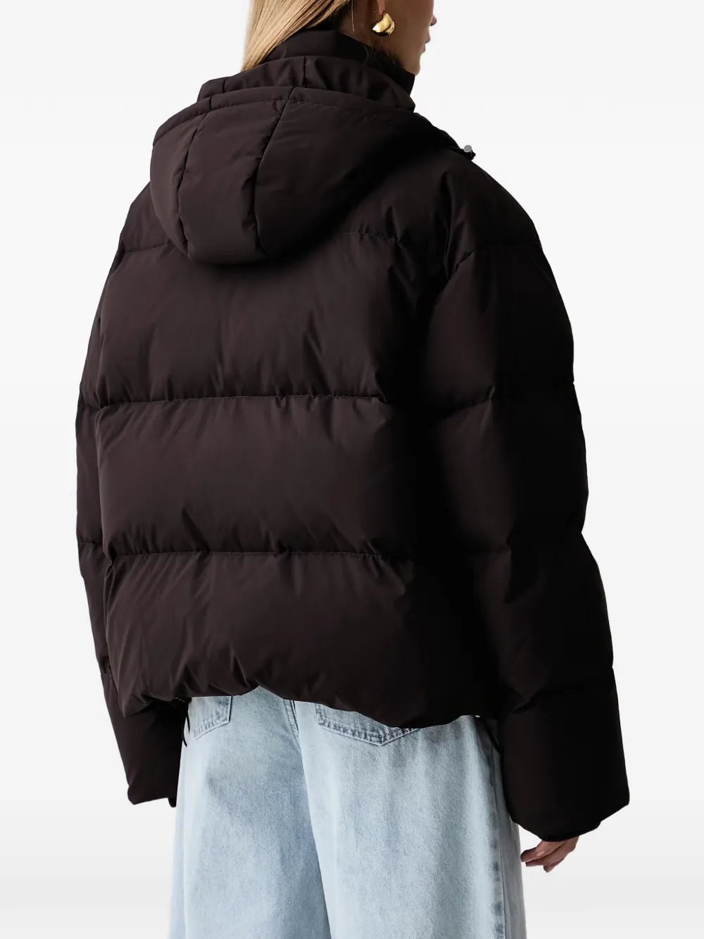 Gestuz Roa quilted hooded jacket Bruin