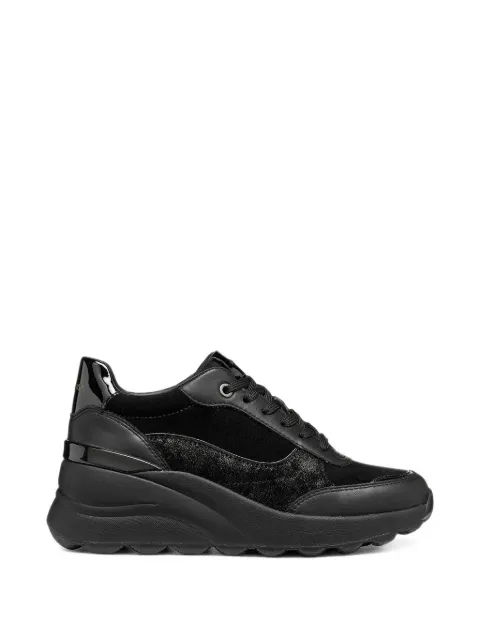 Geox Spherica Ec13 patent-panelled chunky sneakers