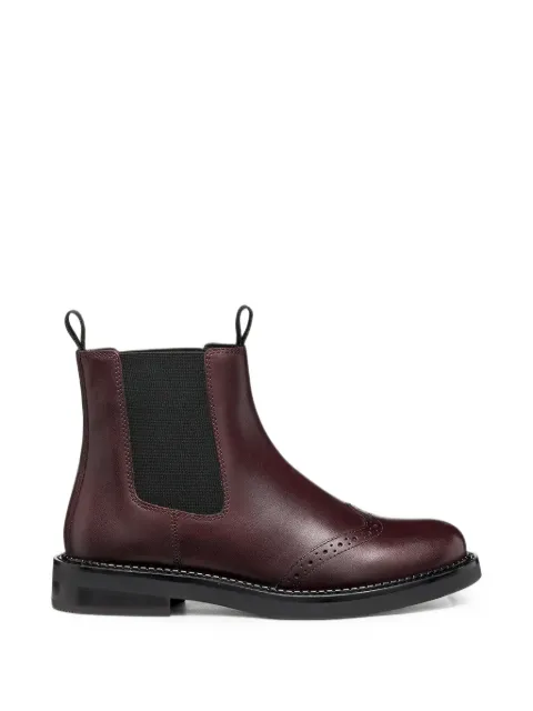 Geox D Serilda brogue-detail leather ankle boots