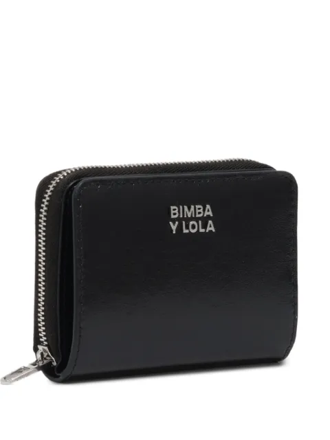 BIMBA Y LOLA black leather purse