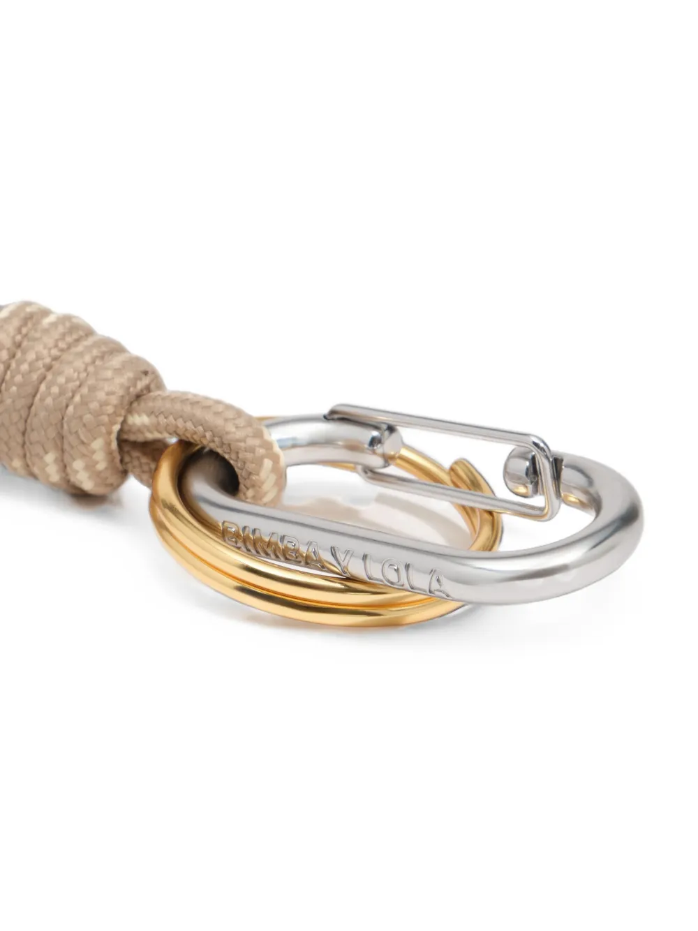 BIMBA Y LOLA Sleutelhanger met naturel handvat Beige