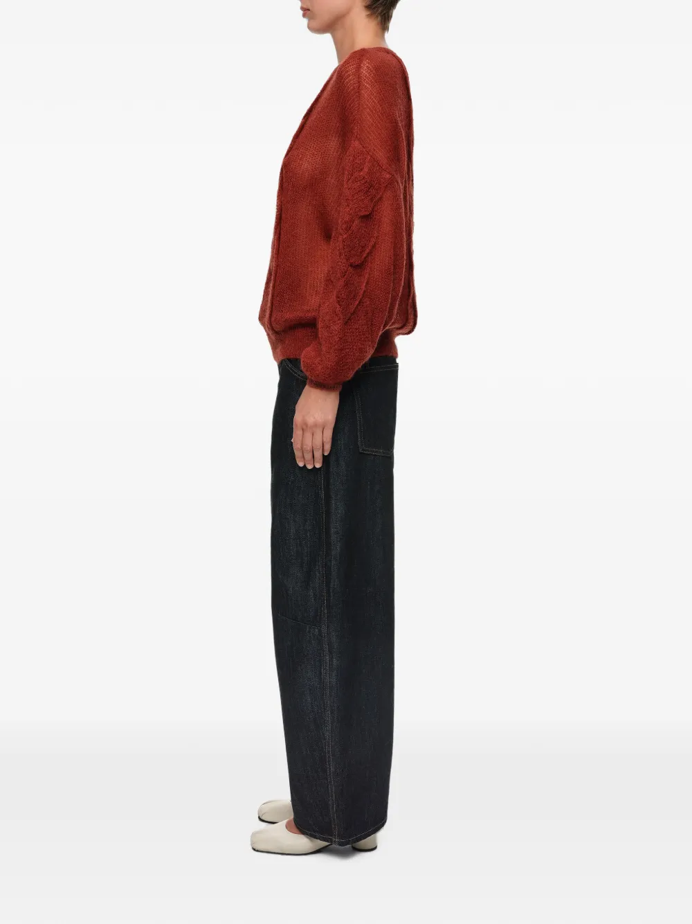 BIMBA Y LOLA Trui met kabelpatroon Rood