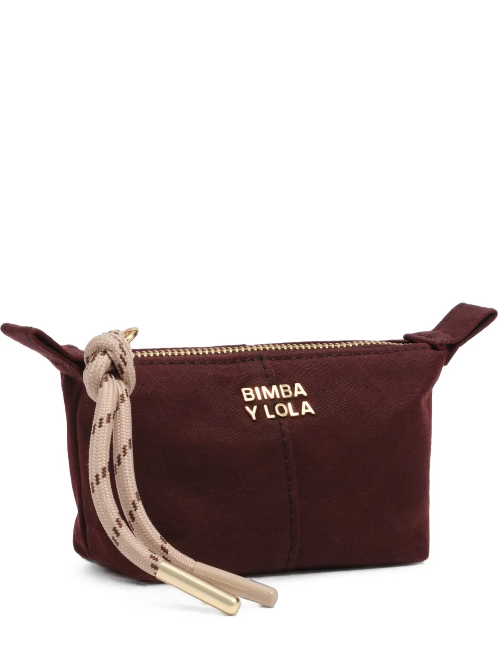 BIMBA Y LOLA burgundy coated trapecio coin purse - Rosso