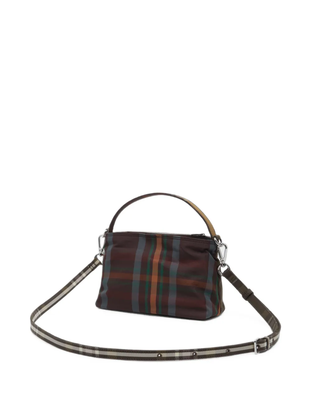 BIMBA Y LOLA Chihuahua mini-tas met tartan-ruit Bruin