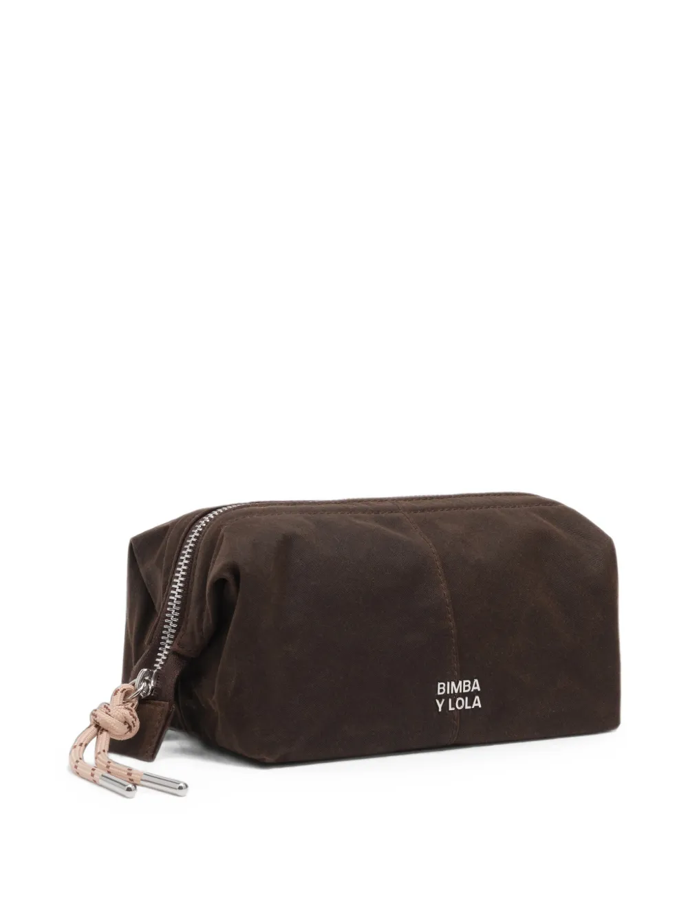BIMBA Y LOLA medium dark brown coated make-up case · One Size