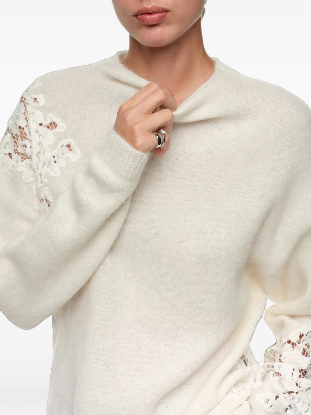 BIMBA Y LOLA Coltrui met kanten details Beige