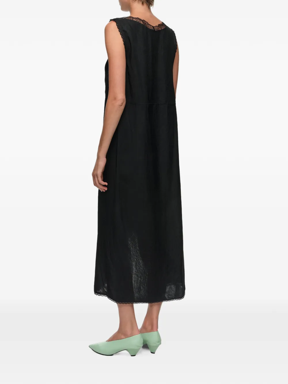 BIMBA Y LOLA Jurk met kanten knoopdetail Zwart