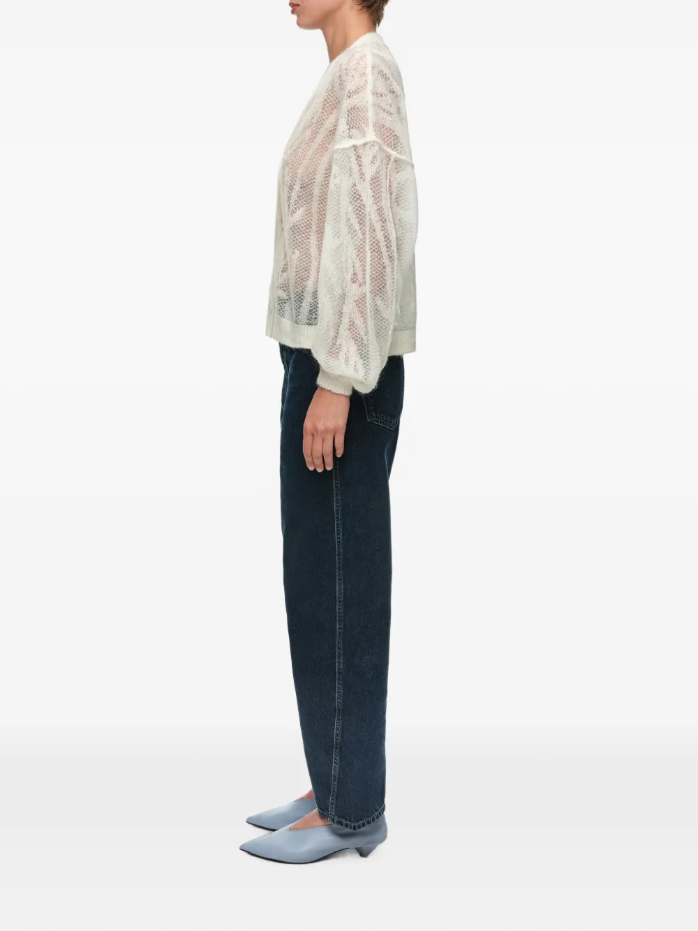 BIMBA Y LOLA Vest met opengewerkt patroon Beige