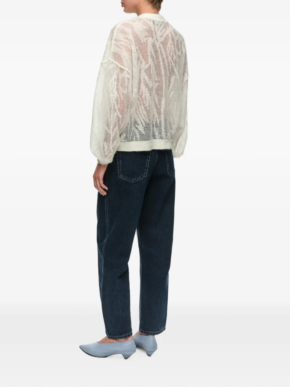 BIMBA Y LOLA Vest met opengewerkt patroon Beige