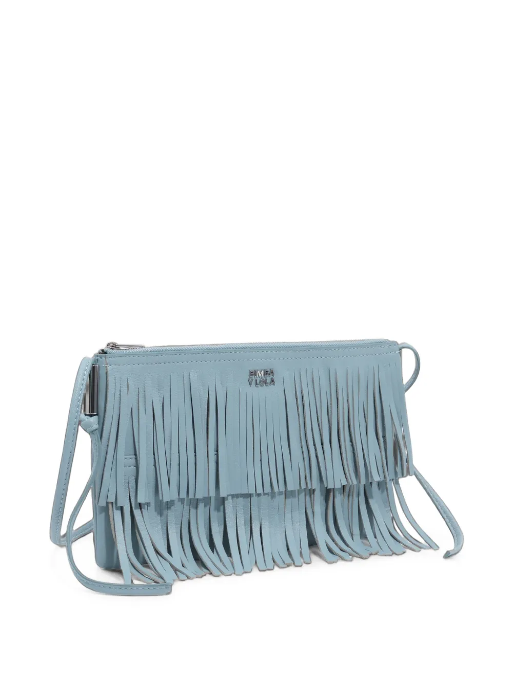 BIMBA Y LOLA Kleine clutch met franje Blauw