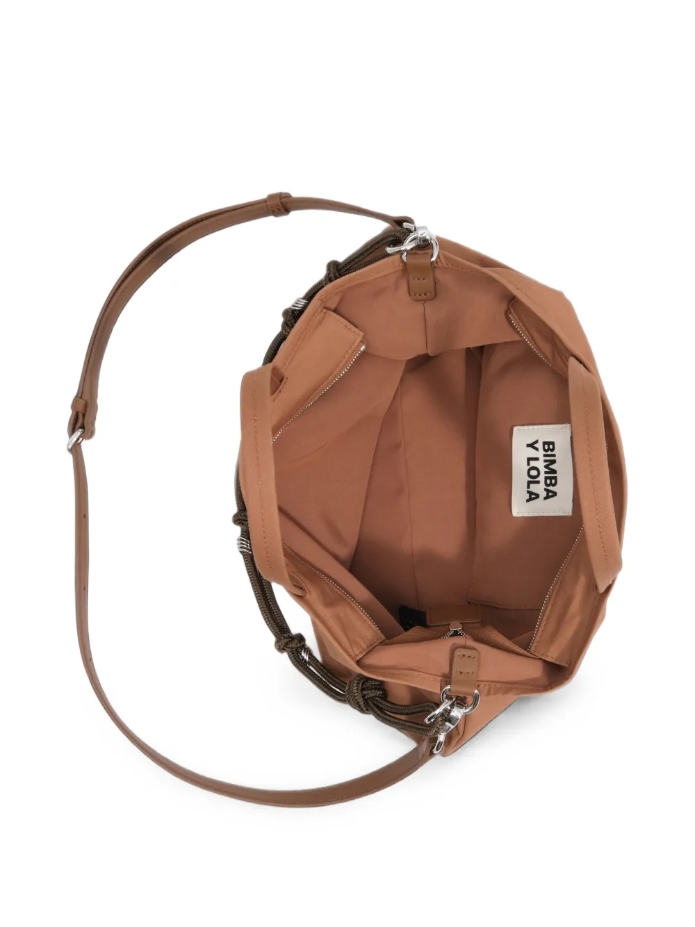 BIMBA Y LOLA Medium katoenen shopper Bruin
