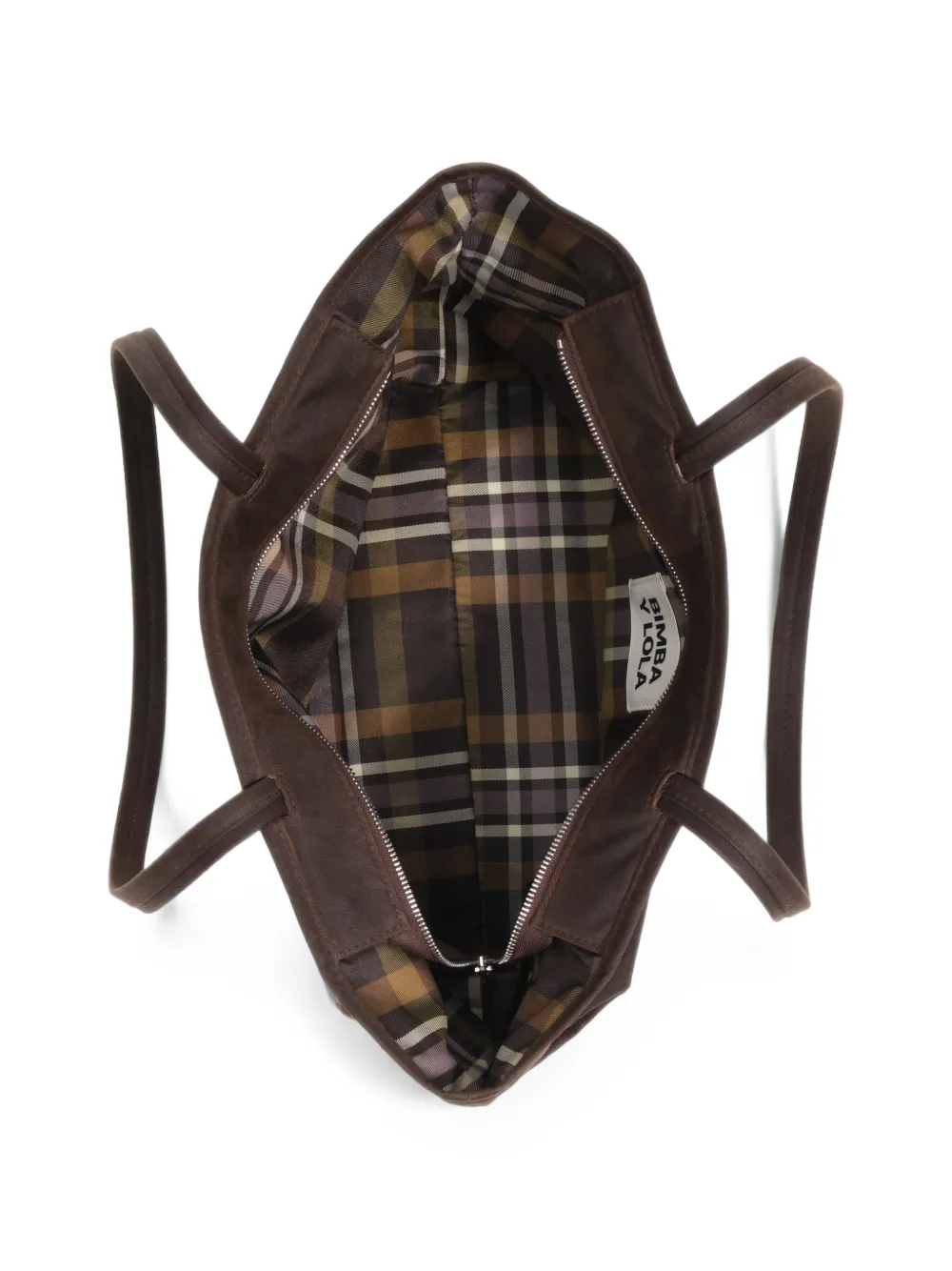 BIMBA Y LOLA Grote gecoate shopper Bruin