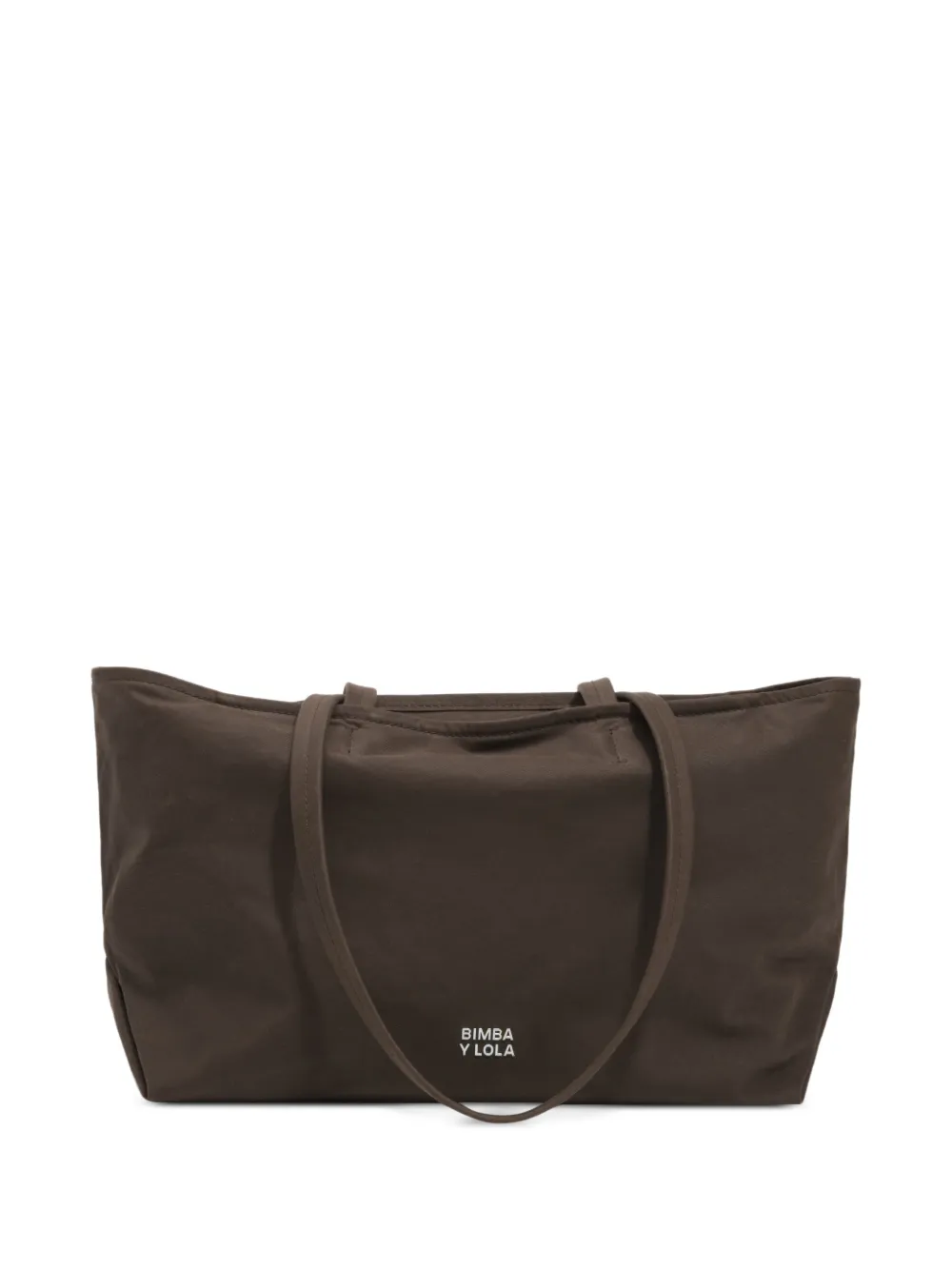 BIMBA Y LOLA large dark brown coated shopper bag