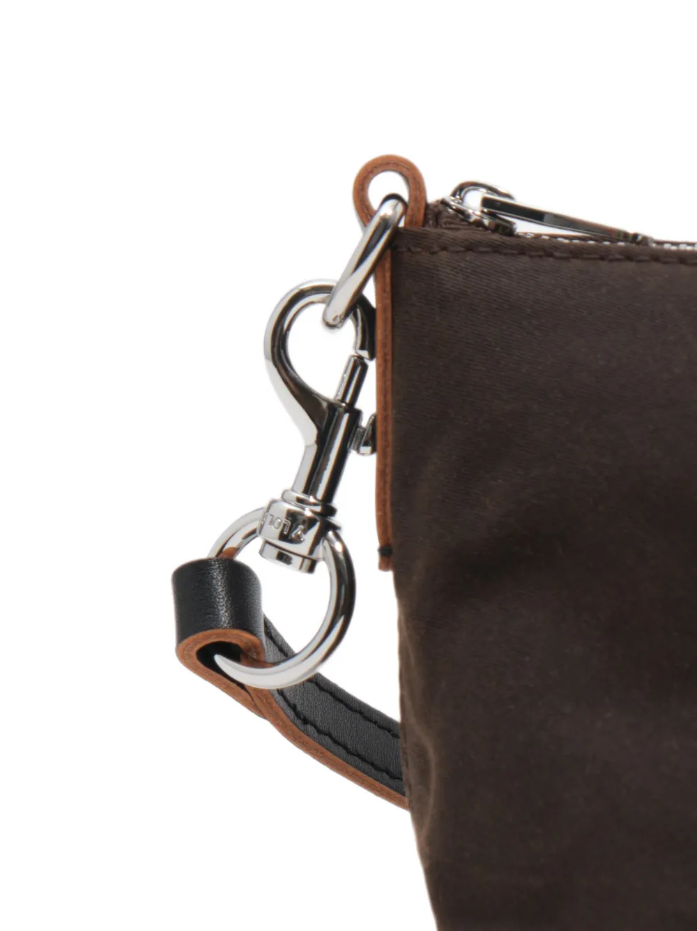 BIMBA Y LOLA Kleine gecoate crossbodytas Bruin