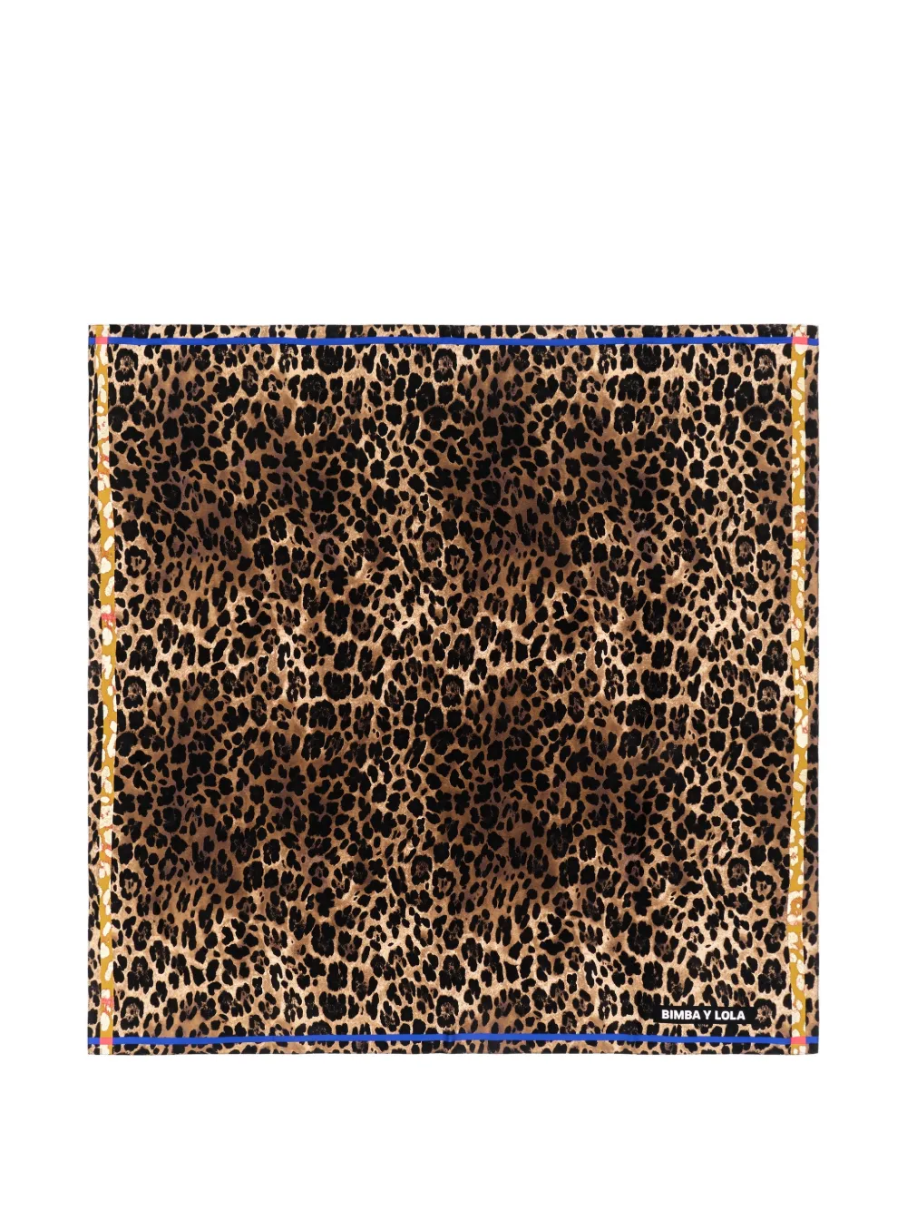 BIMBA Y LOLA leopard print scarf with contrast border · One Size