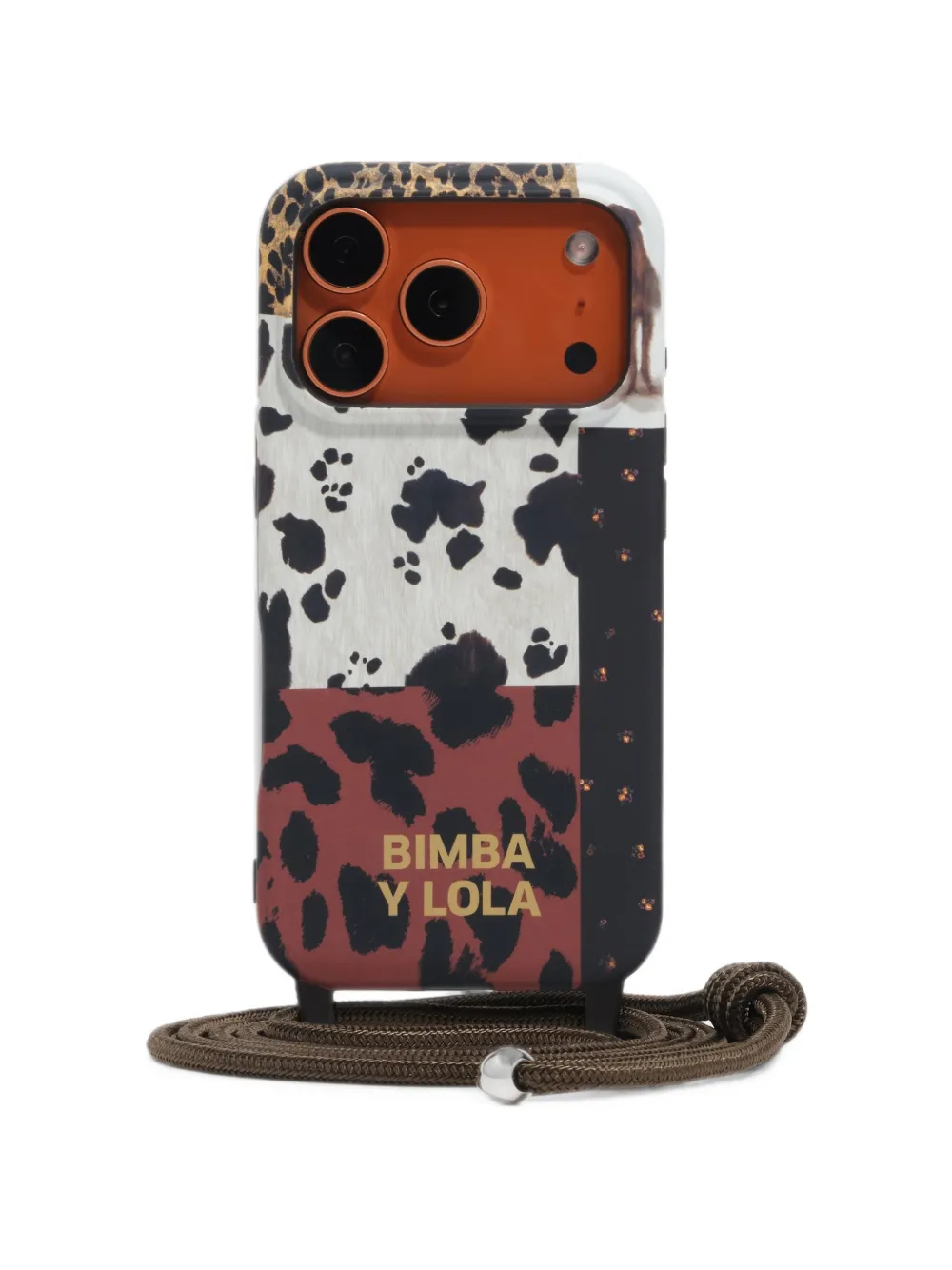 BIMBA Y LOLA iPhone 17 PRO patchwork pony hard case · One Size