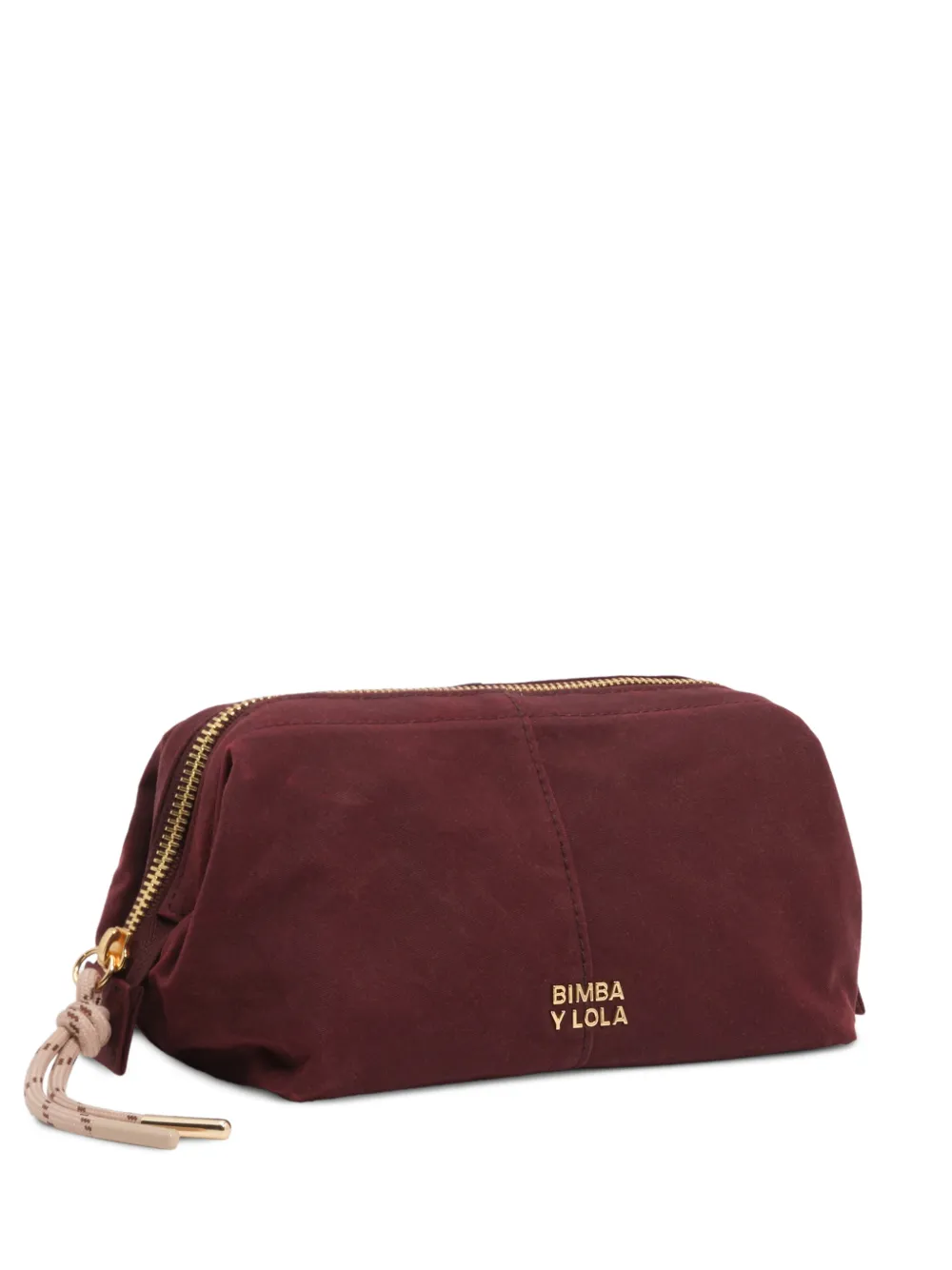 BIMBA Y LOLA medium burgundy coated make-up case