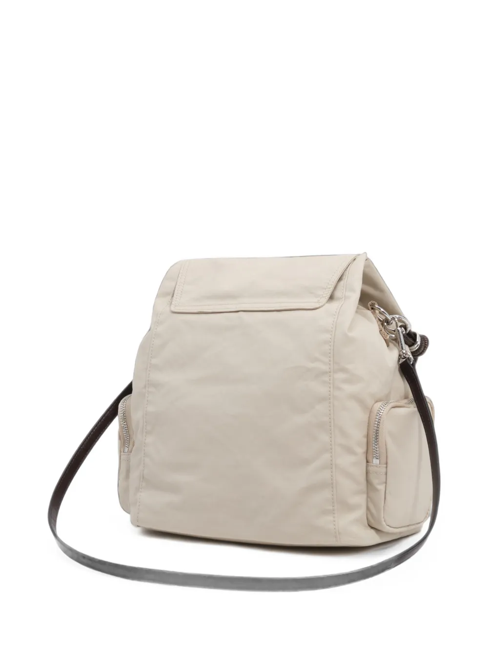 BIMBA Y LOLA Grote katoenen rugzak met zak Beige