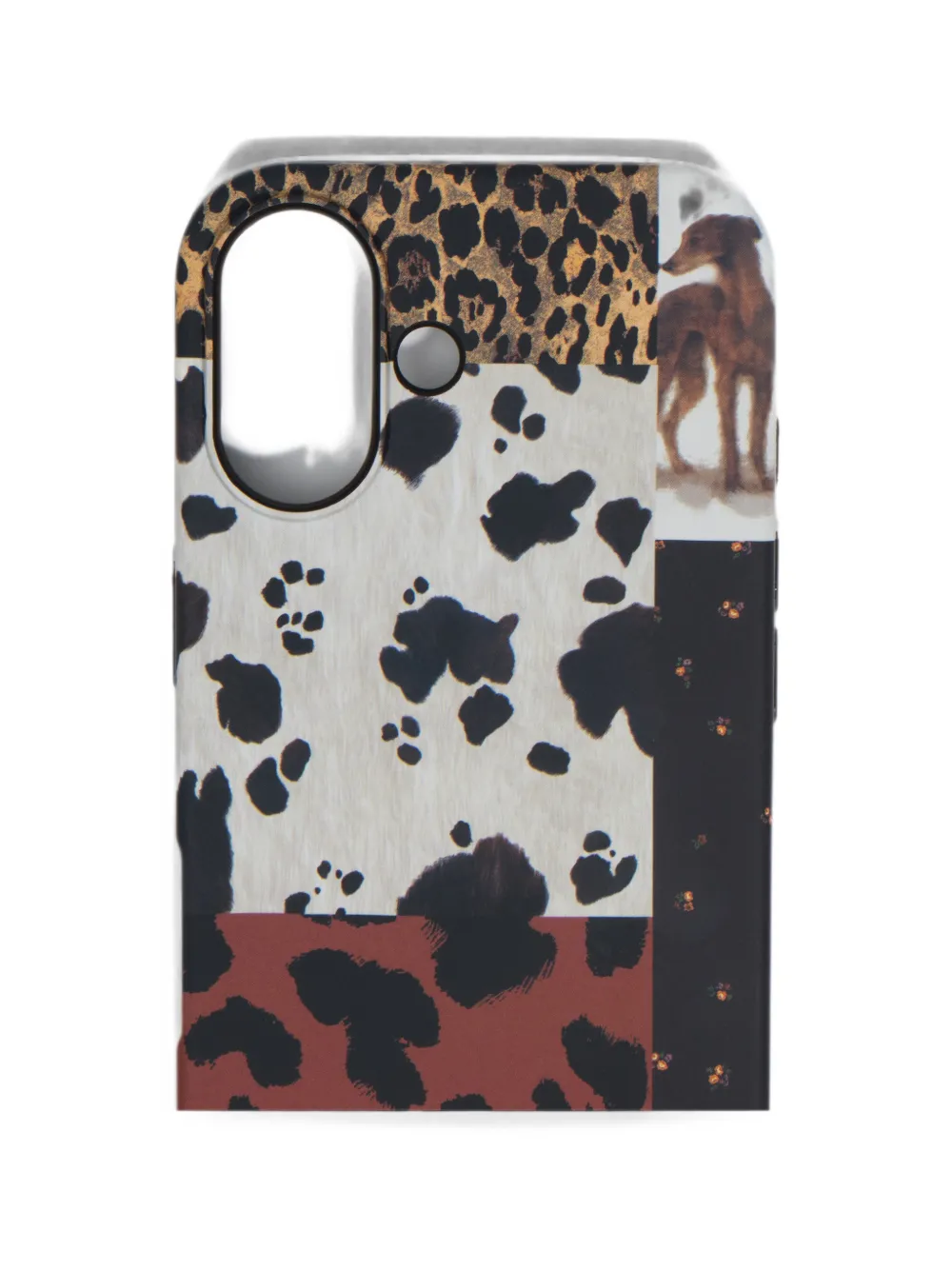 BIMBA Y LOLA iPhone 16 hardcase met pony-patchwork Beige