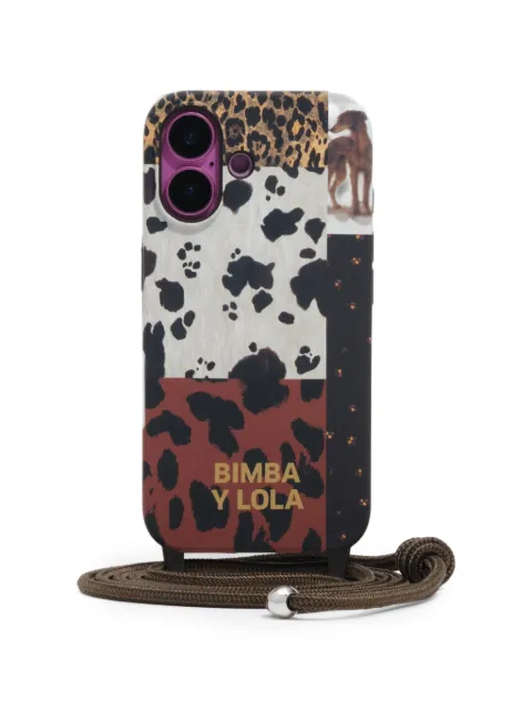 BIMBA Y LOLA pony patchwork iPhone 16 rigid case