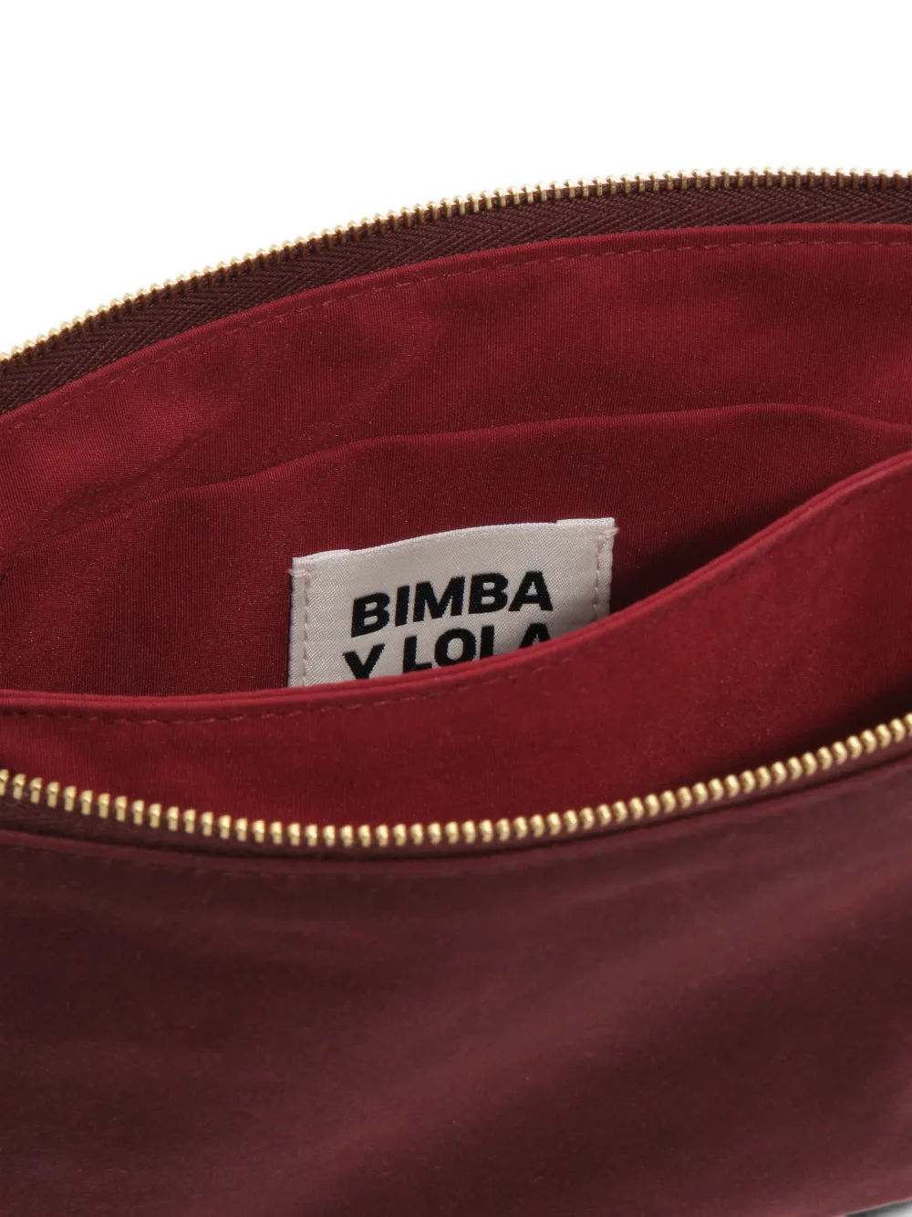 BIMBA Y LOLA Kleine gecoate clutch Rood