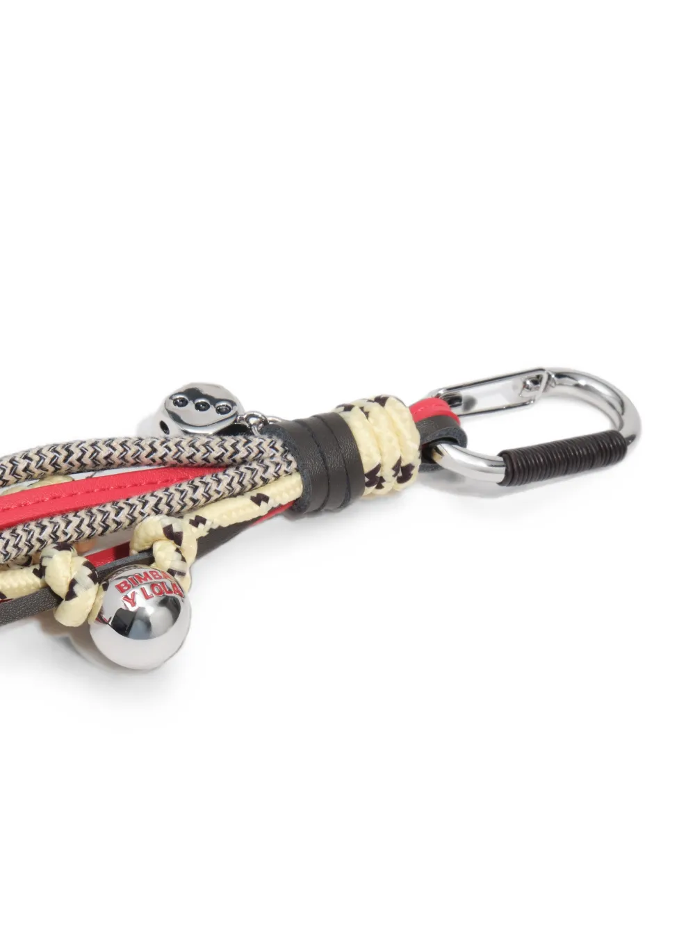BIMBA Y LOLA Sleutelhanger met touwen en pompon Rood