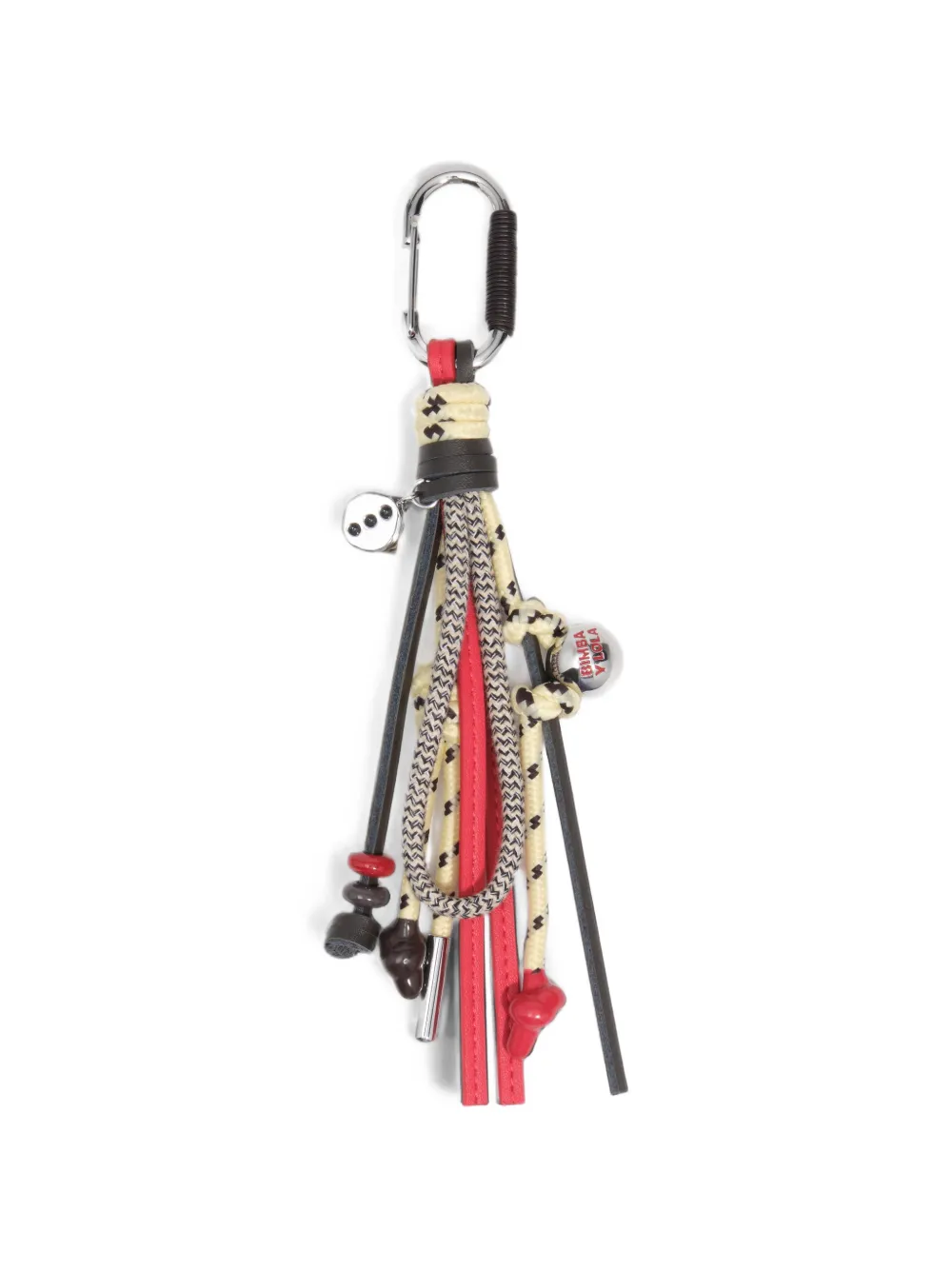BIMBA Y LOLA pompom keyring with ropes · One Size