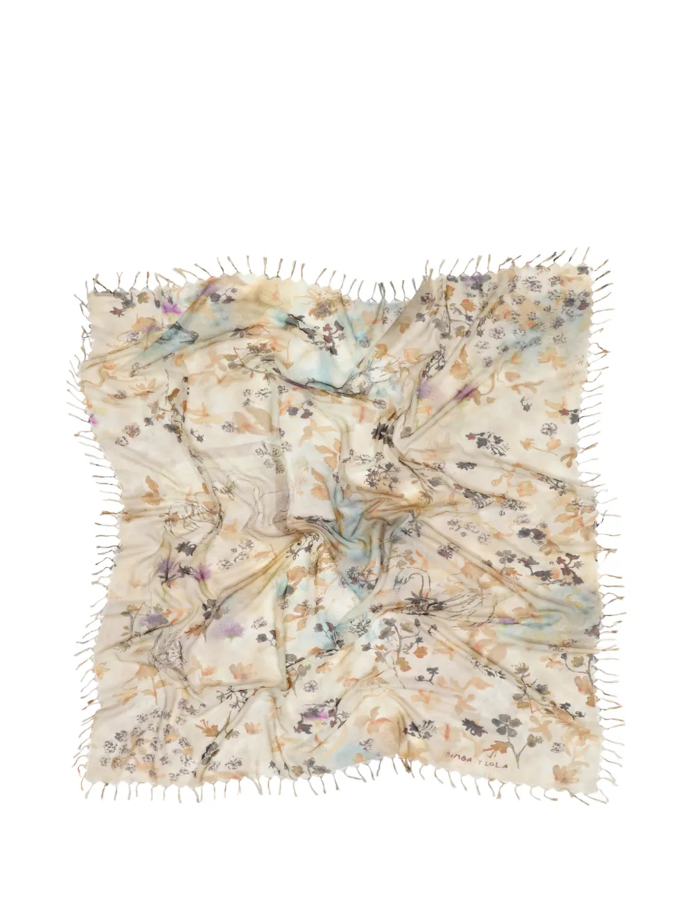BIMBA Y LOLA Pond waterverf sjaal Beige
