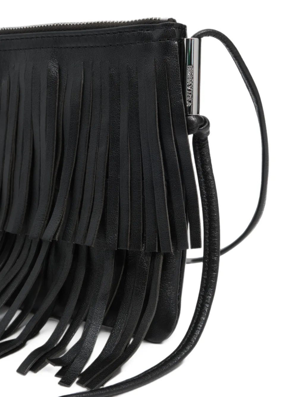 BIMBA Y LOLA Kleine clutch met franje Zwart