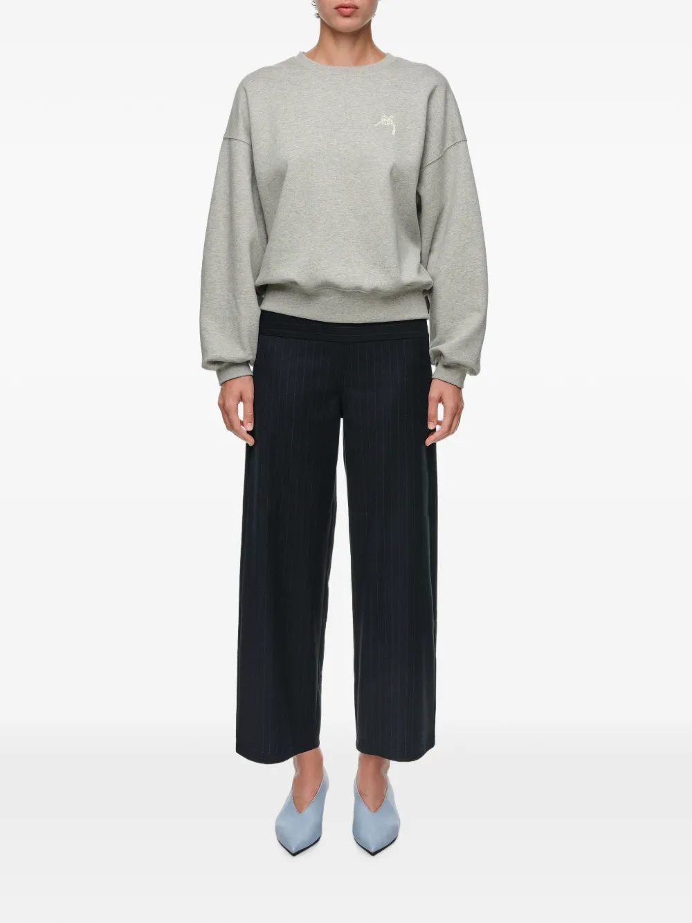 BIMBA Y LOLA Gestreepte maxi-broek op enkellengte Blauw
