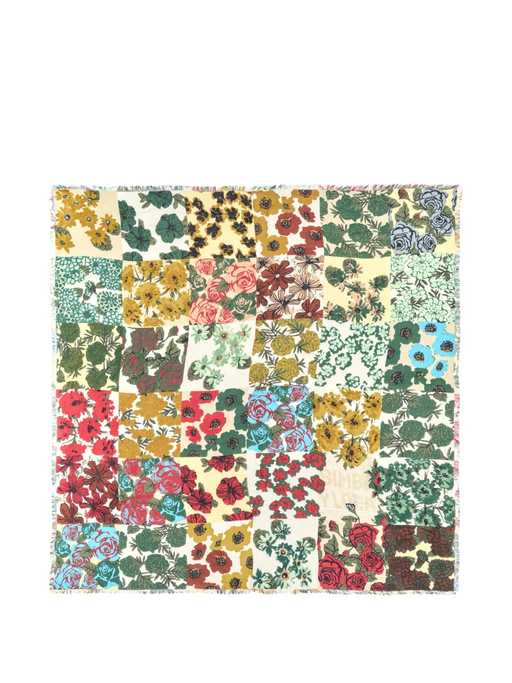 BIMBA Y LOLA floral patchwork shawl