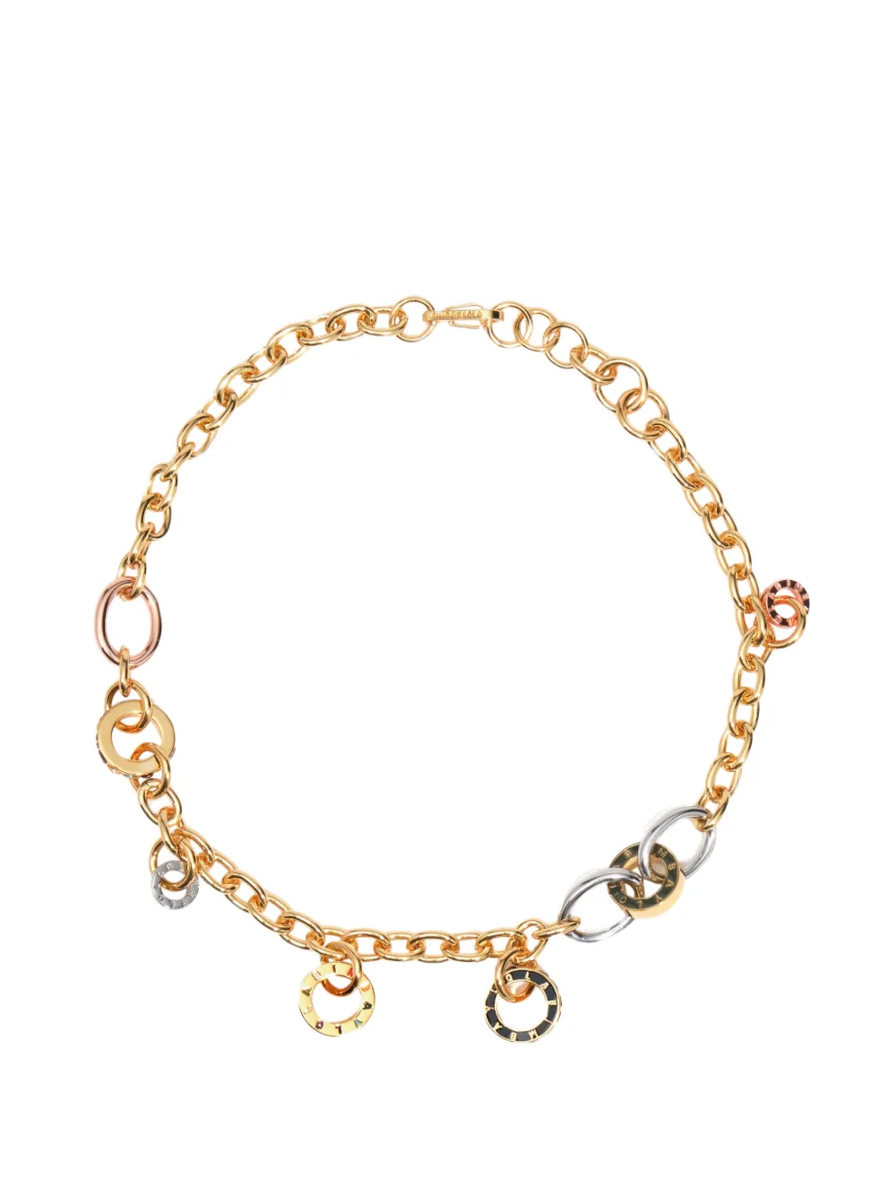 BIMBA Y LOLA Goldkette mit mehreren Logos