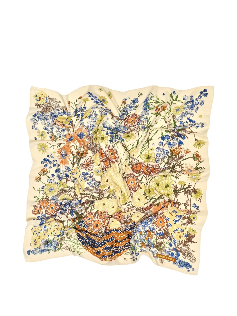 BIMBA Y LOLA Wild Basket pointillisme-zakdoek Beige