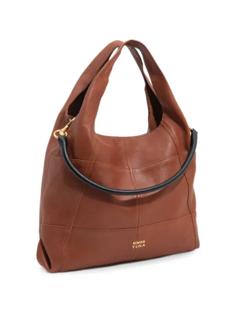 BIMBA Y LOLA  medium brown leather Paper bag