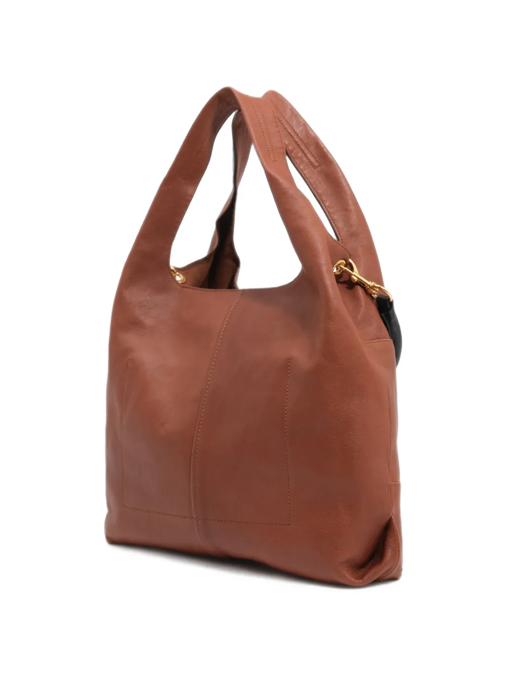 BIMBA Y LOLA Medium Paper leren tas Bruin
