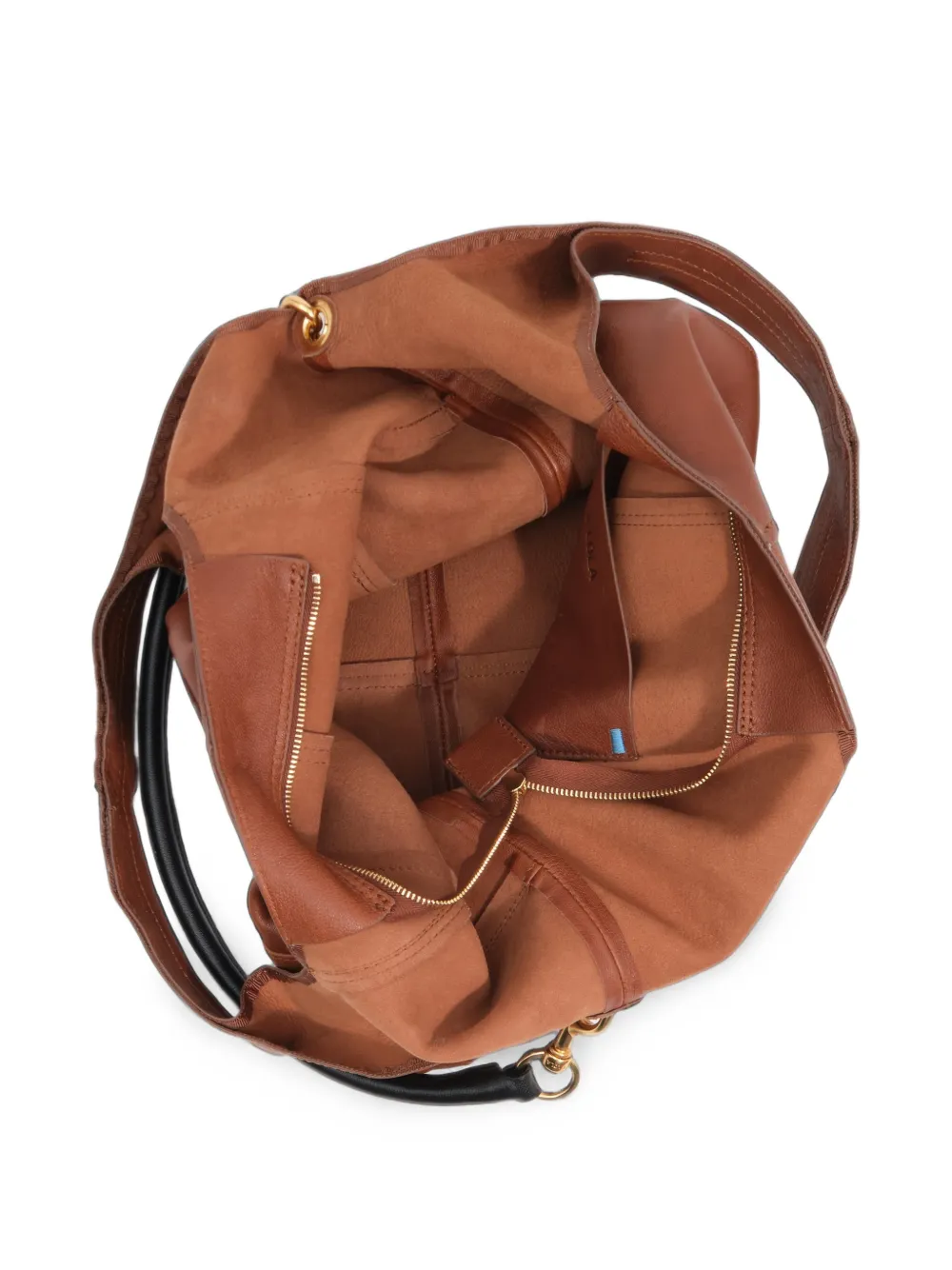 BIMBA Y LOLA Medium Paper leren tas Bruin