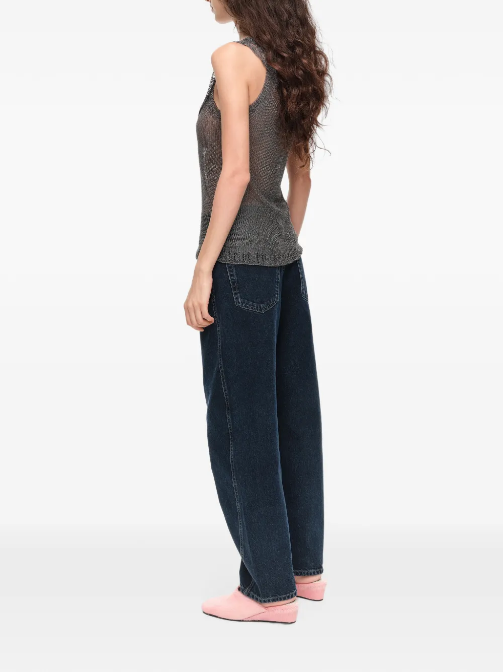 BIMBA Y LOLA Barrel denim broek met 5 zakken Blauw