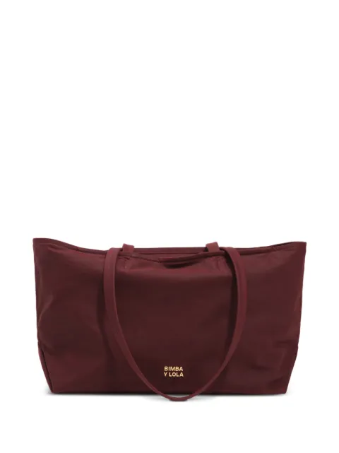 BIMBA Y LOLA medium burgundy coated shopper bag